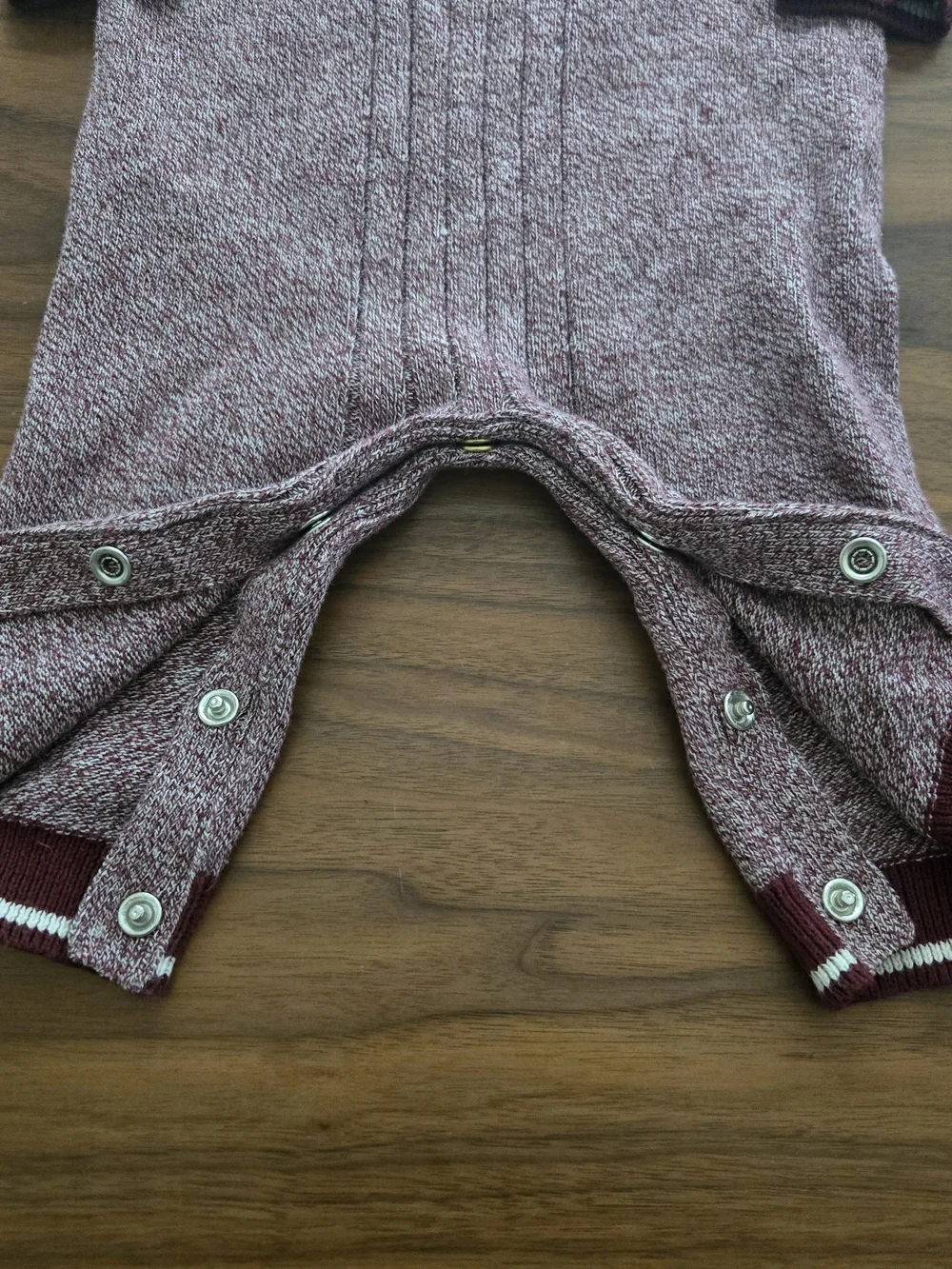 Cat & Jack Heather Burgundy Knit Baby Romper Sweater Jumpsuit One Piece 3M